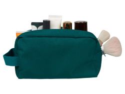 Косметичка из переработанной ткани «Lia», Цвет морская волна