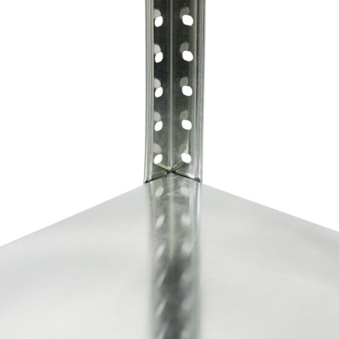 Стеллаж металл BOOMHOUSE (БУМХАУС) в1800*ш900*г400мм, 5 полок, нагрузка на стеллаж до 150 кг, серебристый, 291421