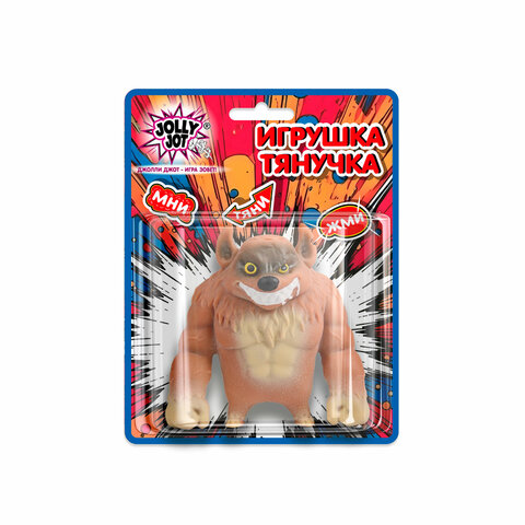 Игрушка-антистресс "ГИЕНА", 10 см, ассорти, 3 цвета, блистер, JOLLY JOT (ДЖОЛЛИ ДЖОТ), 665781