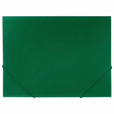 Папка на резинках А4 BRAUBERG PIXEL, темно-зеленая, до 300 листов, 0,5 мм, 273040