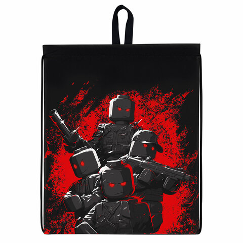 Мешок для обуви BRAUBERG KIDS, с петлей, 42х34 см, "Terrible fighters", 273435