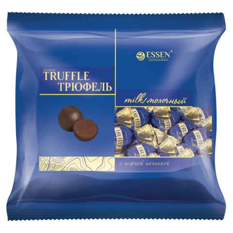 Конфеты шоколадные ESSEN "Truffle Milk" с шоколадно-молочным вкусом, 500 г