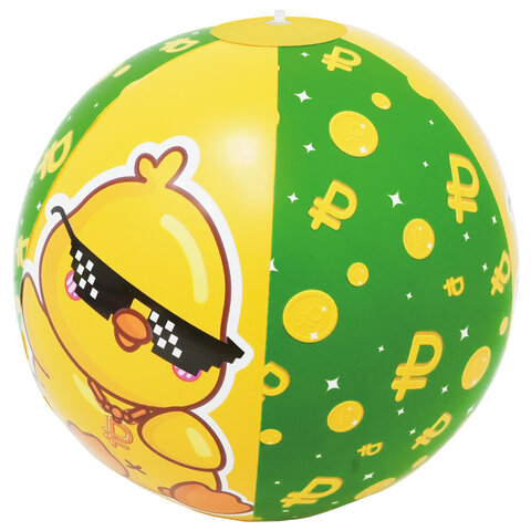 Мяч пляжный, диаметр 30 см, от 3 лет, АССОРТИ, 2 вида, PLAYMARKET