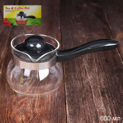 Турка 600 мл жаропрочное стекло / GT-35-17 /уп 48/