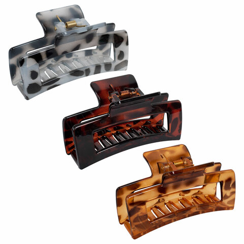 Краб для волос 8,5 см, глянцевый, АССОРТИ, MONTE VITA (МОНТЕ ВИТА), 457003