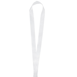 Лента для медали с пряжкой Ribbon, белая, 45х2,5 см