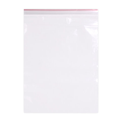 Пакеты ZIP LOCK "зиплок" СВЕРХПРОЧНЫЕ, комплект 100 шт., 250х350 мм, ПВД, 100 мкм, BRAUBERG EXTRA, 608183