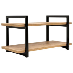 Полка BRABIX "SMART WS-002", 580х290х300 мм, ЛОФТ, 2 полки, металл/ЛДСП бунратти, 641952