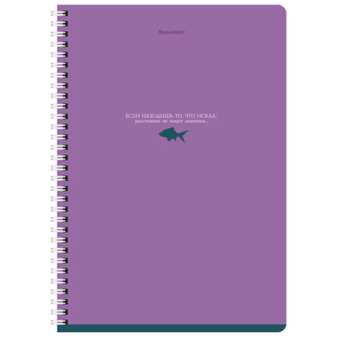 Тетради ДЭК А4 96 л. КОМПЛЕКТ 2 шт. BRAUBERG гребень, клетка, Soft Touch, MONOCOLOR, 404647