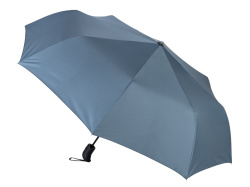 Зонт-полуавтомат складной «Roof» с куполом из переработанного пластика, Цвет серый антрацит