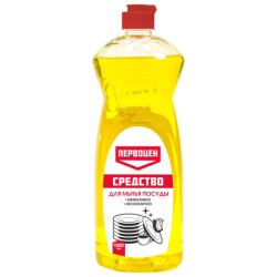Средство для мытья посуды 1 л, ПЕРВОЦЕН "Лимон", РЕНЕССАНС КОСМЕТИК, МИНПРОМТОРГ, 3246