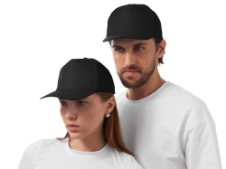 Бейсболка «Poly», Размер 56, Цвет черный