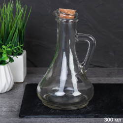 Графин-штоф Кувшин 300 мл / PK-400 /уп 48/ пробковая крышка