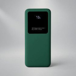 Внешний аккумулятор «Kris Soft Touch», 10 000 мАч, Цвет тёмно-зелёный