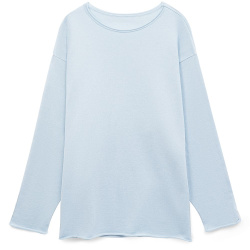 Лонгслив унисекс Siluetti Fuori, светло-голубой, размер L/XL
