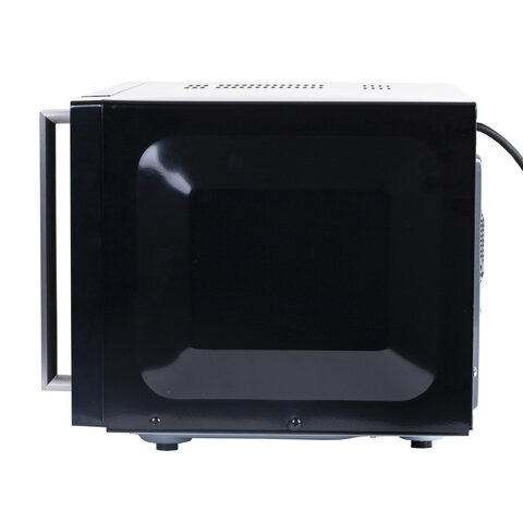 Микроволновая печь без поворотного стола BRASSON MW2390D-11GP, ГРИЛЬ, 9 ПРОГРАММ, 23 л, 900 Вт, сенсорное управление, черная, 454981