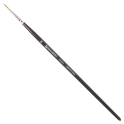 Кисть художественная профессиональная BRAUBERG ART CLASSIC, синтетика мягкая под колонок, круглая, № 00, короткая ручка, 200684