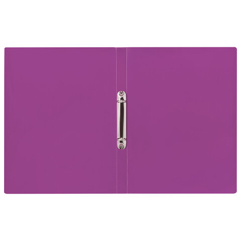 Папка на 2 кольцах А4 BRAUBERG PIXEL, 25 мм, фиолетовая, до 170 листов, 0,5 мм, 273035