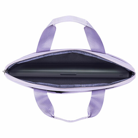 Сумка портфель HEIKKI ULTRA (ХЕЙКИ) с отделением для ноутбука 15,6", Lavender, лавандовая, 28х39х3 см, 272610