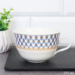 Чашка чайная 270 мл тонкостенный / LY-1348 /уп 18/72/ Сеточка