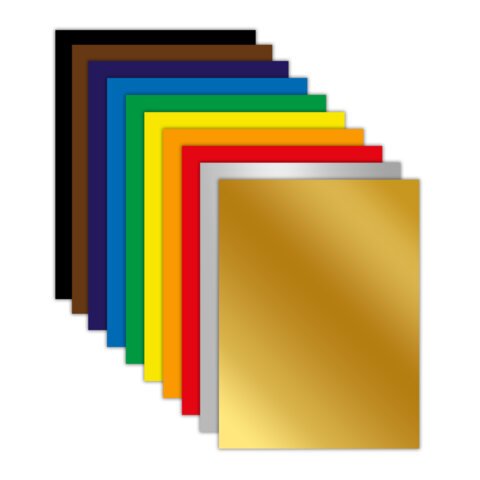 Цветная бумага А4 мелованная ВОЛШЕБНАЯ, 10 листов, 10 цветов, 200х280 мм, ЮНЛАНДИЯ "ДОМИКИ", 116959