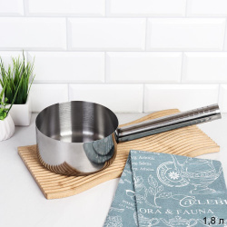 Ковш 1,8 л металл / GT-614 /уп 80/ 16 см