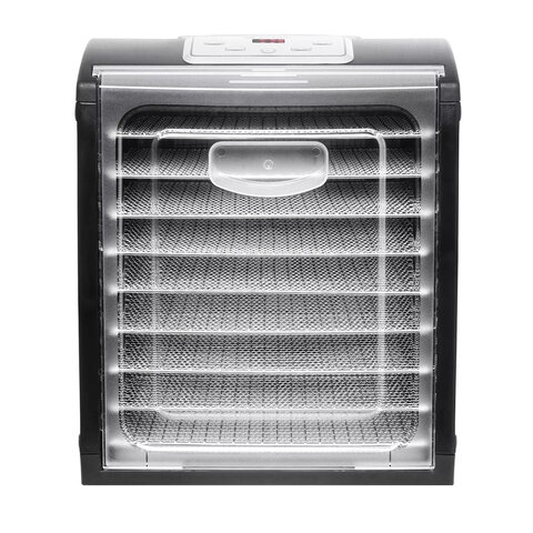 Сушилка для овощей KITFORT КТ-1908, 700 Вт, 18 поддонов, электронное управление, черная/серебристая