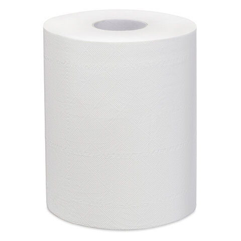 Полотенца бумажные с центральной вытяжкой 125 м FOCUS (Система М2) Jumbo, 2-слойные, белые, КОМПЛЕКТ 6 рулонов, 5036772