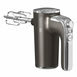 Миксер BQ (БИ-КЬЮ) MX420, 500Вт, 5 скоростей, 2 венчика, 2 крюка для теста, серый, 86193215