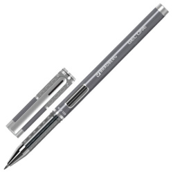 Ручка гелевая BRAUBERG "GEL ONE", ЧЕРНАЯ, стандартный узел 0,5 мм, линия письма 0,35 мм, 144037