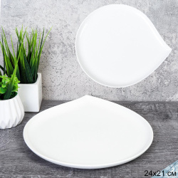 Блюдо фигурное Капля / B43 /уп 32/ 24х21 см