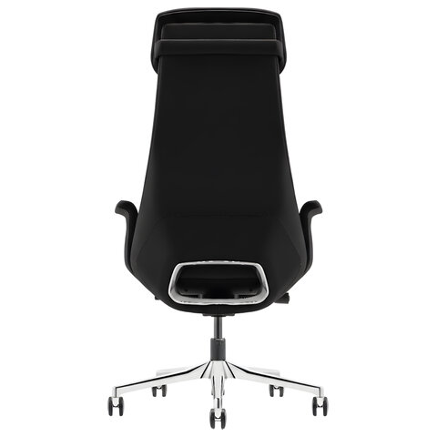 Кресло HAWASAN PREMIUM EX-840 STELLAR, синхромеханизм, алюминий, экокожа, черное, 533241