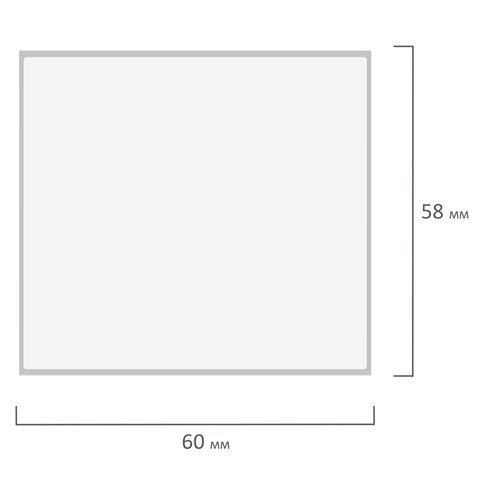 Термоэтикетки ТОП, 58х60 мм, 500 этикеток в ролике, прозрачная подложка из пленки, 114499