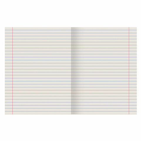 Тетрадь ЗЕЛЁНАЯ обложка 24 л., линия с полями, офсет №2 ЭКОНОМ, "ПИФАГОР", 107126