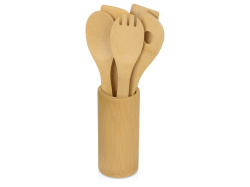 Набор кухонных принадлежностей из бамбука 6в1 «Bestie», Цвет натуральный