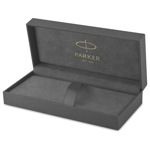 Ручка-роллер PARKER "Sonnet Core Stainless Steel CT", корпус серебристый, палладиевые детали, черная, 1931511