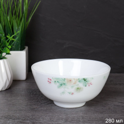 Пиала 280 мл 110 мм / W45/3 (7056) /уп 3/ 72/ Кустовая роза