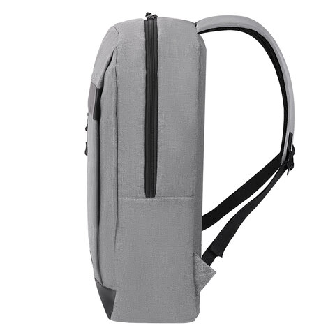 Рюкзак HEIKKI PLANE (ХЕЙКИ) универсальный, отделение для ноутбука, серый, 42х30х14 см, 273887