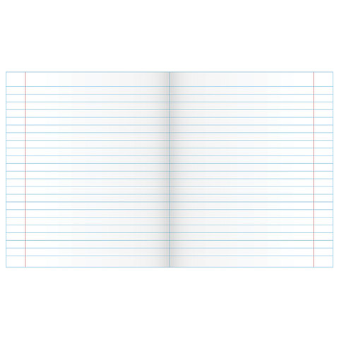 Тетрадь ЗЕЛЁНАЯ обложка 24 л., линия с полями, офсет, "Маяк", Т5024Т2-1