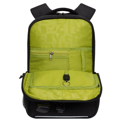 Рюкзак GRIZZLY школьный, анатомическая спинка, 2 отделения, для мальчиков, "MOVING FORWARD", 39х26х19 см, RB-456-5/2