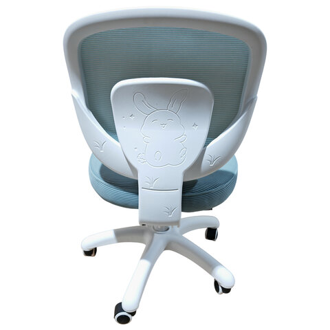 Кресло детское BRABIX KIDS "MG-230", без подлокотников, сетка/ткань TW, голубое, 533320