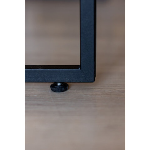 Стол BRABIX "SMART CD-019", 1180х600х770 мм, ЛОФТ, металл/ЛДСП бунратти, каркас черный, 641948