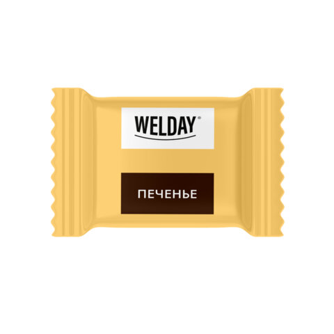 Шоколад порционный WELDAY (ВЭЛДЭЙ) Ассорти 6 вкусов, 810 г (54 плитки по 15 г), пакет, 622409