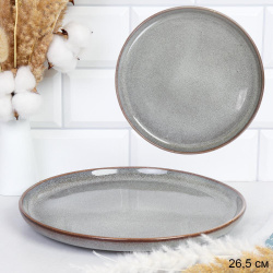 Тарелка 265 мм / 88013-10,5 /уп 6/12/ Глазурованное реактивное покрытие ДОП СКИДКА НА КОРОБ 2%