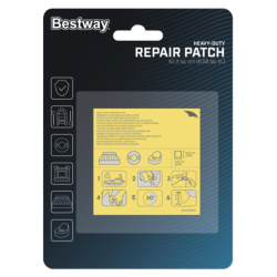 Ремонтный комплект для надувной продукции 6,5х6,5 см, самоклеящиеся заплатки, 10 шт., BESTWAY, 62068