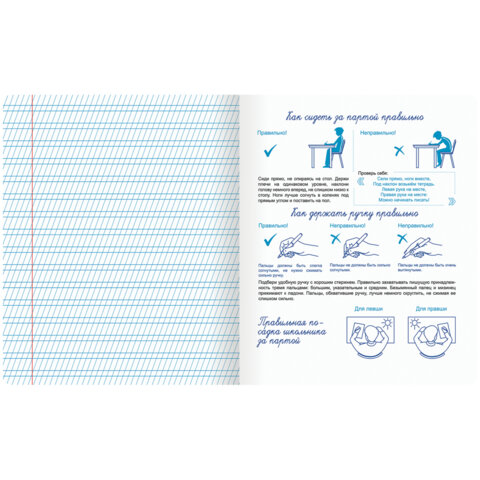 Тетради ДЭК 12 л. КОМПЛЕКТ 10 шт. ПРОПИСЬ № 2 частая косая линия, со справкой, ЮНЛАНДИЯ, 404858