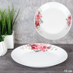 Набор тарелок 6 штук 190 мм / LYGP75 (2024) /уп 12/ Евро Розовая композиция
