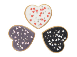 Набор пряников «Sweethearts», 55 гр., Цвет белый/черный/серый