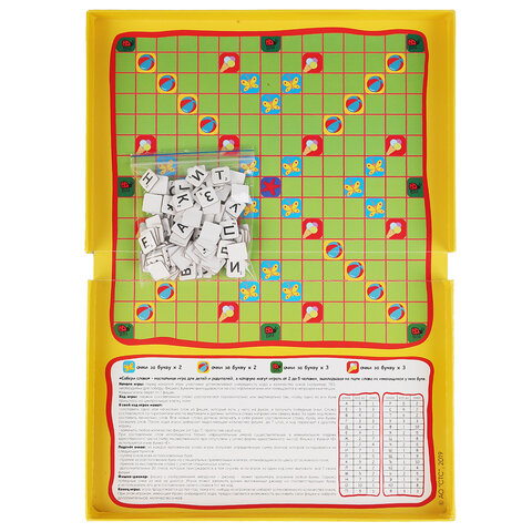 Игра настольная "Собери слово. Три кота", УМНЫЕ ИГРЫ, 93853, 4690590193853
