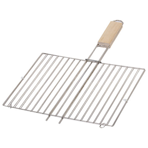 Решетка-гриль универсальная, размер 300х220 мм, глубина 10 мм, никелированное покрытие, РГМ3НЭ